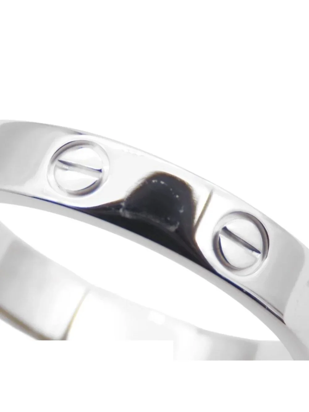 Cartier Mini Love Ring White Gold 18K Diamond 58
